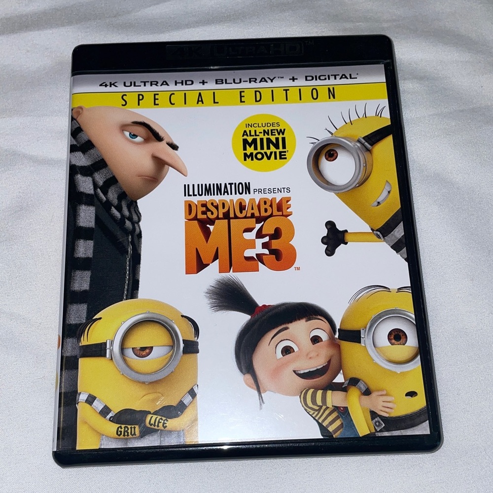 Despicable Me 3 4K Ultra and Blue Ray
